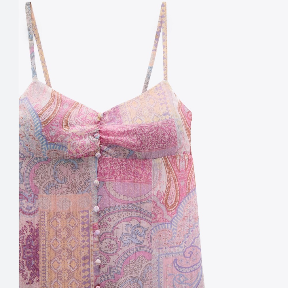 Paisley print dress